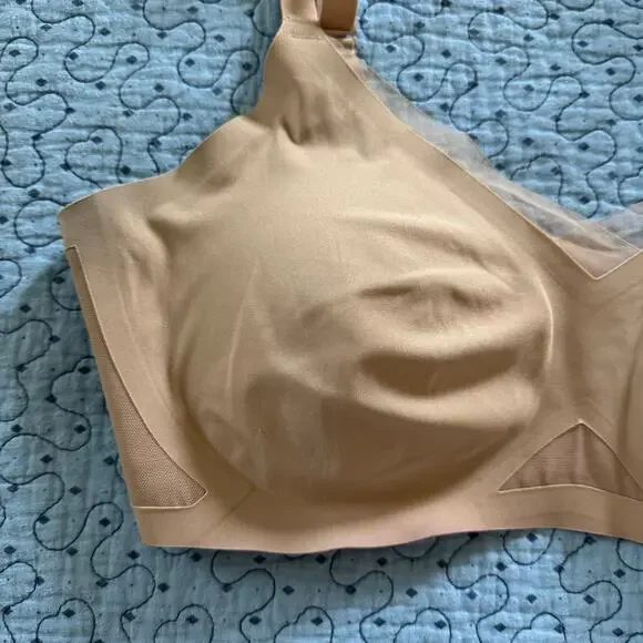 HONEYLOVE Crossover Bra In Beige Size L comfort adjustable casual - Picture 2 of 7
